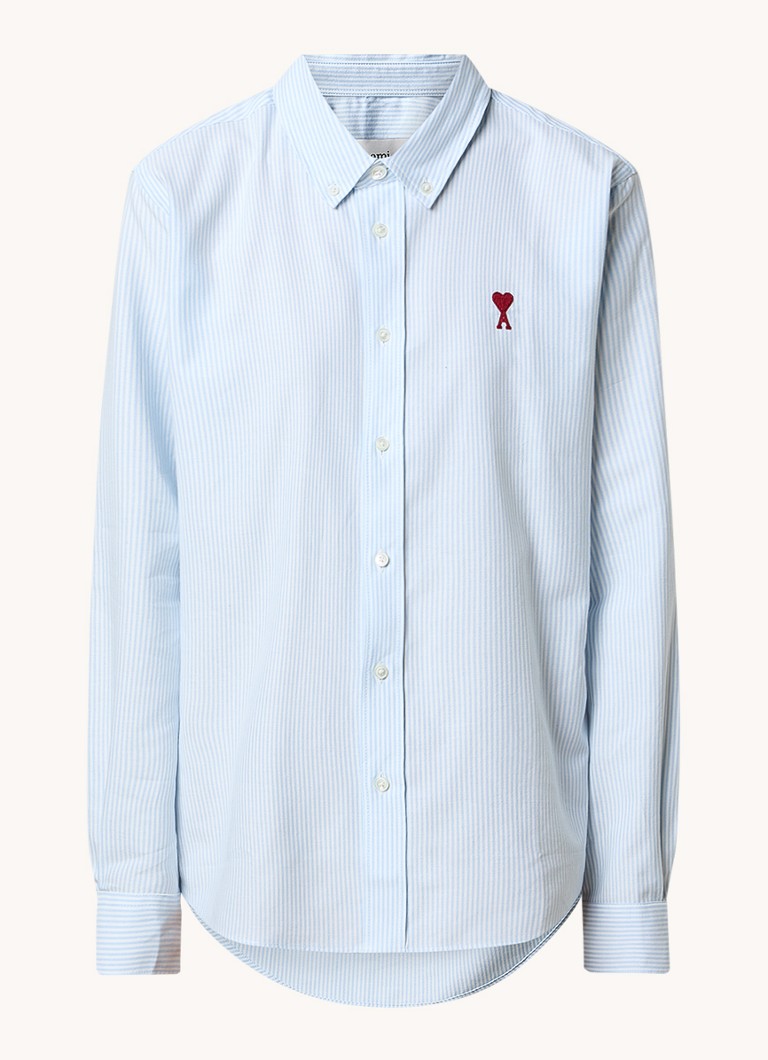 AMI Paris Dames Blouse met logo in de kleur Multicolor, maat: xs