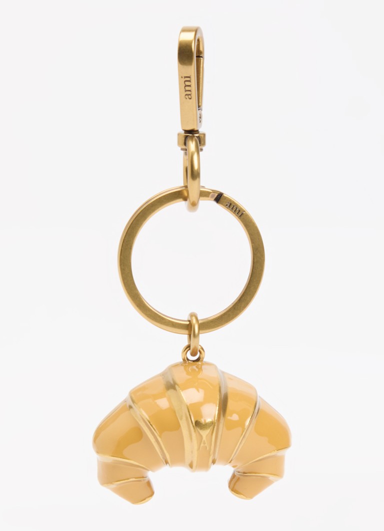 Ami Paris Dames Croissant sleutelhanger in de kleur Goud, maat: ONE SIZE