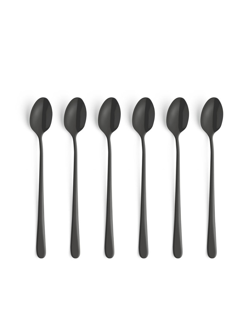 Amefa Trend ijslepel set van 6 Zwart - Deal