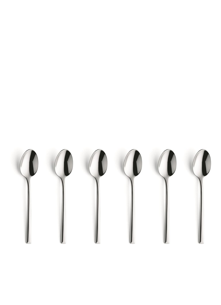 Amefa Metropole koffielepel set van 6 Zilver - Deal