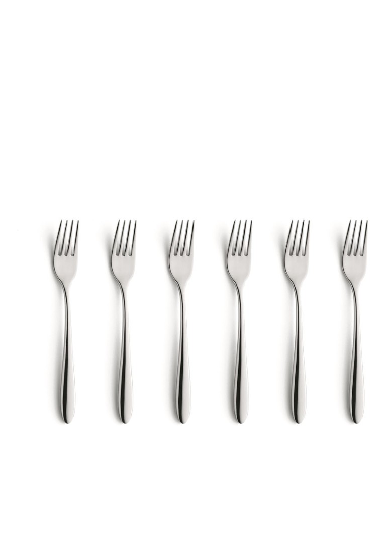 Amefa Cuba gebaksvork set van 6 Zilver - Deal