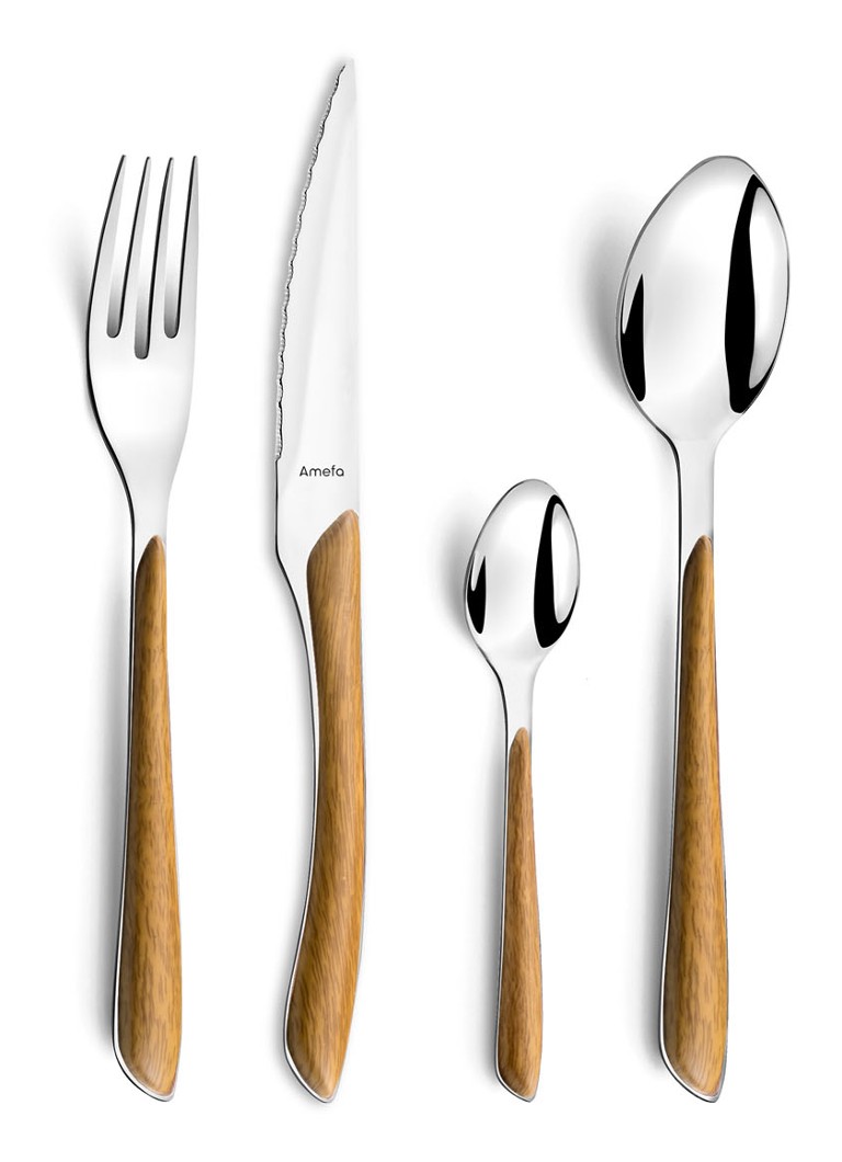Amefa Trend Nature bestekset 16-delig Lichtbruin - Deal