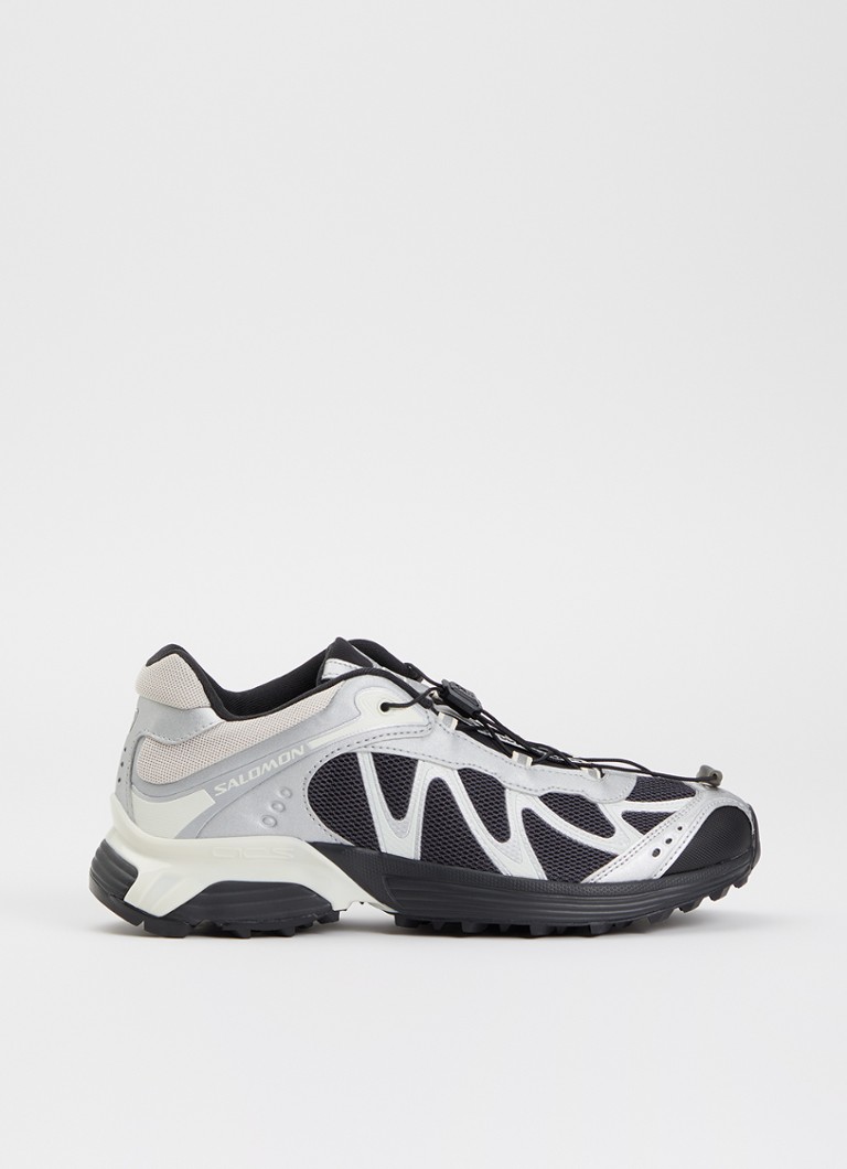Salomon Dames XT-Whisper sneaker van mesh met metallic details in de kleur Antraciet, maat: 39 1/3