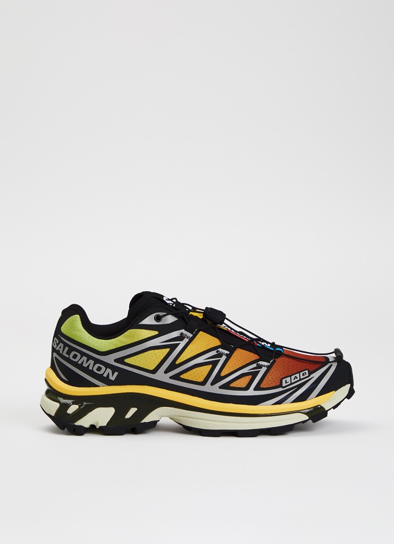Salomon Dames XT-6 sneaker met mesh details en logo in de kleur Zwart, maat: 38 2/3