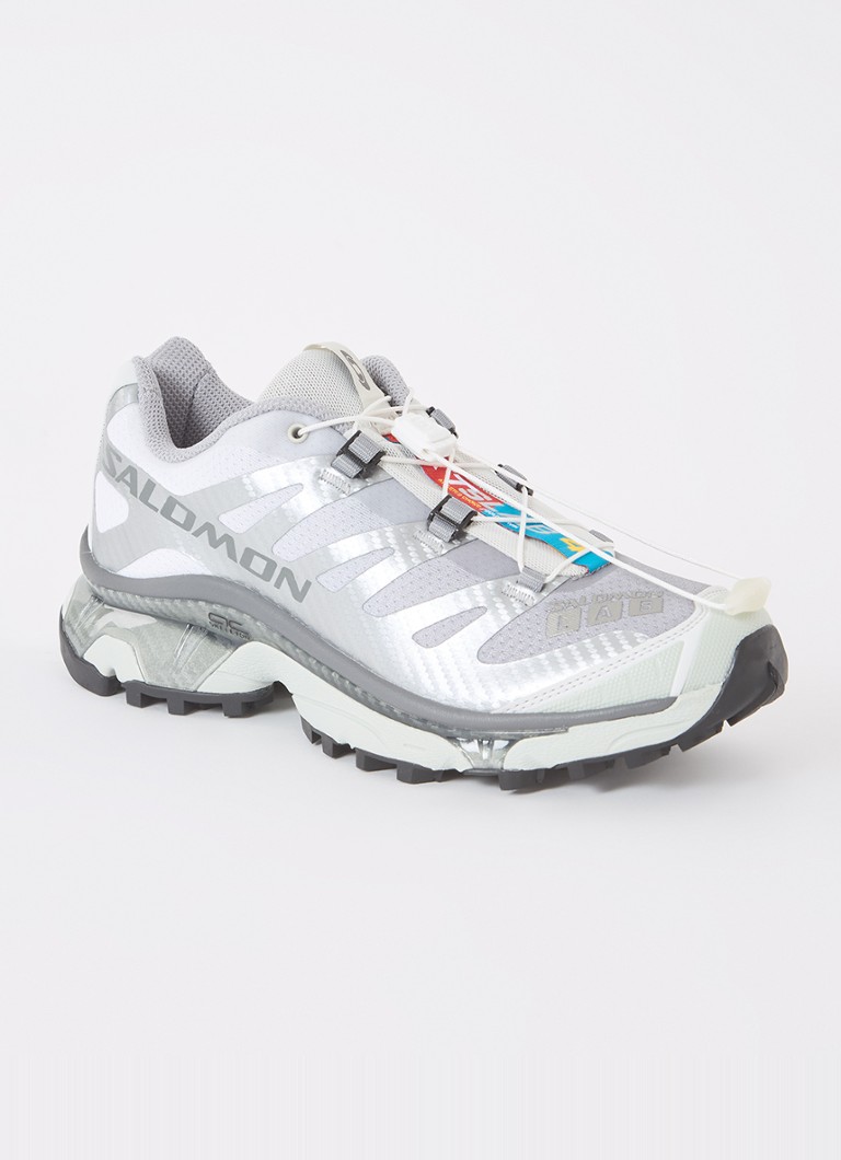Salomon Dames XT-4 OG sneaker met mesh details in de kleur Zilver, maat: 36 2/3