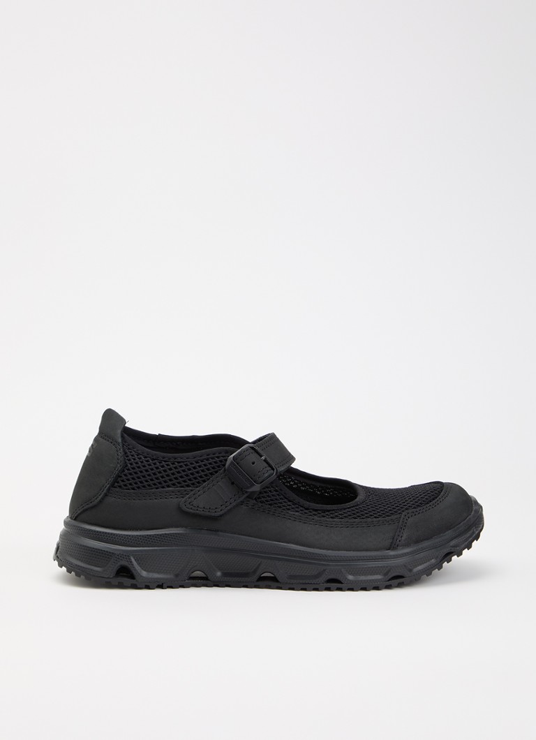 Salomon Dames RX Marie-Jeanne sneaker van mesh met leren details in de kleur Zwart, maat: 36