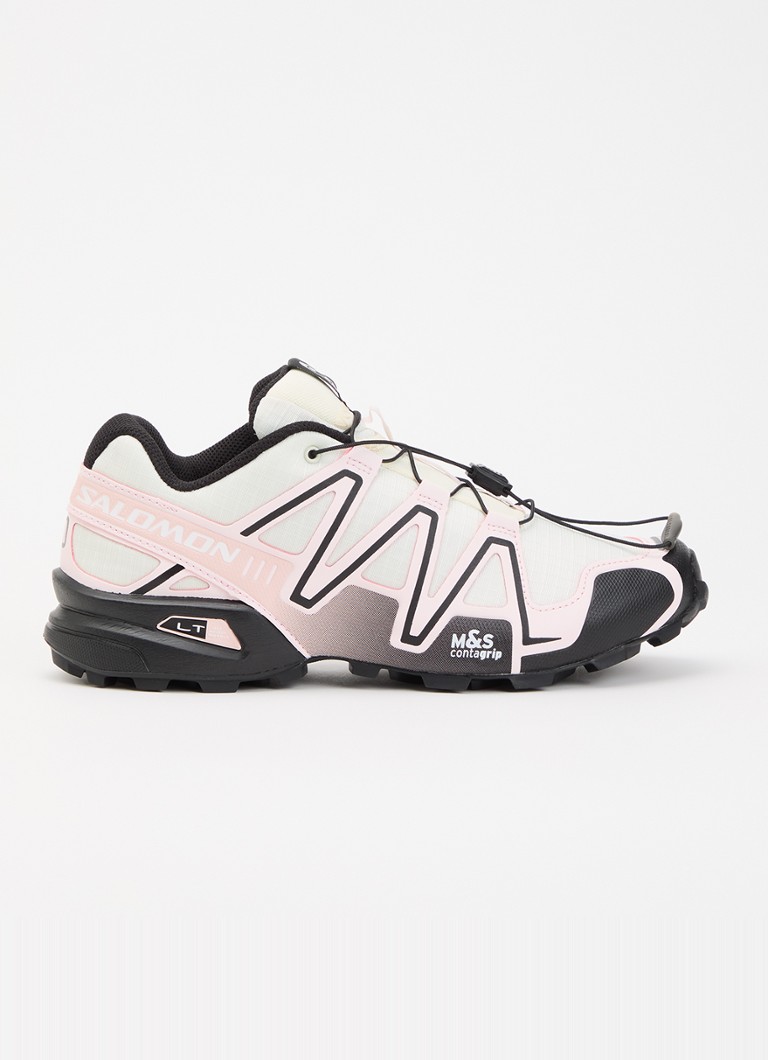 Salomon Dames Speedcross 3 sneaker met mesh details in de kleur Lichtroze, maat: 36