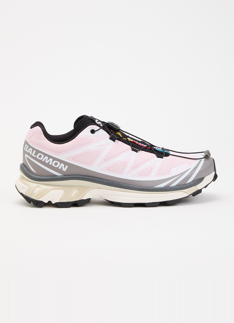 Salomon Dames XT-6 sneaker met mesh details in de kleur Lichtroze, maat: 37 1/3