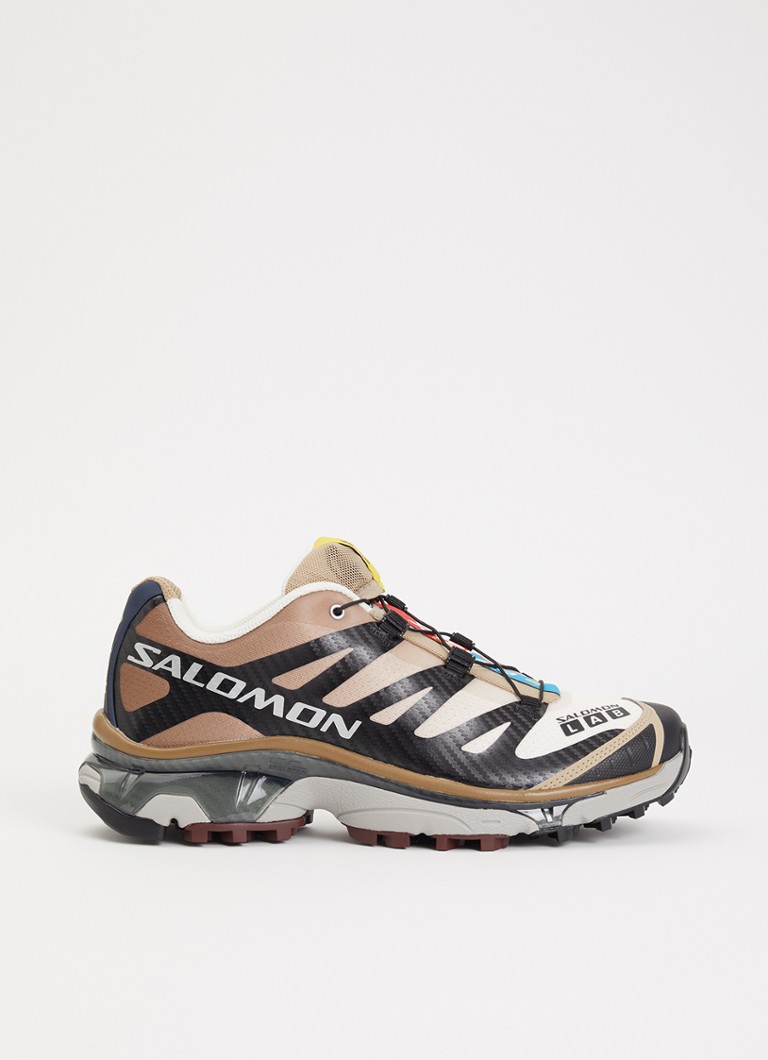 Salomon Dames XT-4 OG sneaker met details van mesh in de kleur Bruin, maat: 40