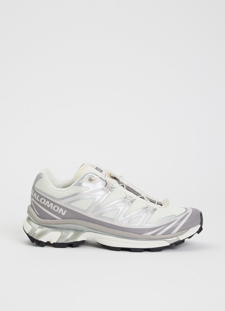 Salomon Dames XT-6 sneaker met mesh details in de kleur Vanillegeel, maat: 38