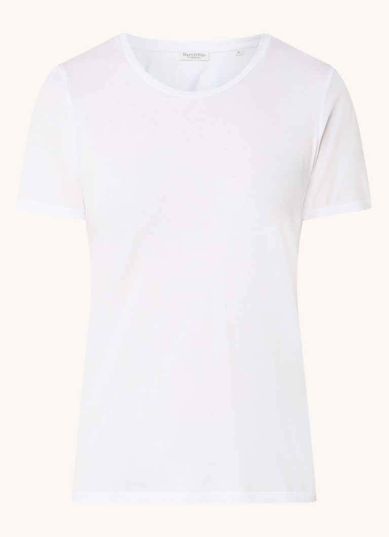 Marc O'Polo Dames T-shirt van katoen in de kleur Wit