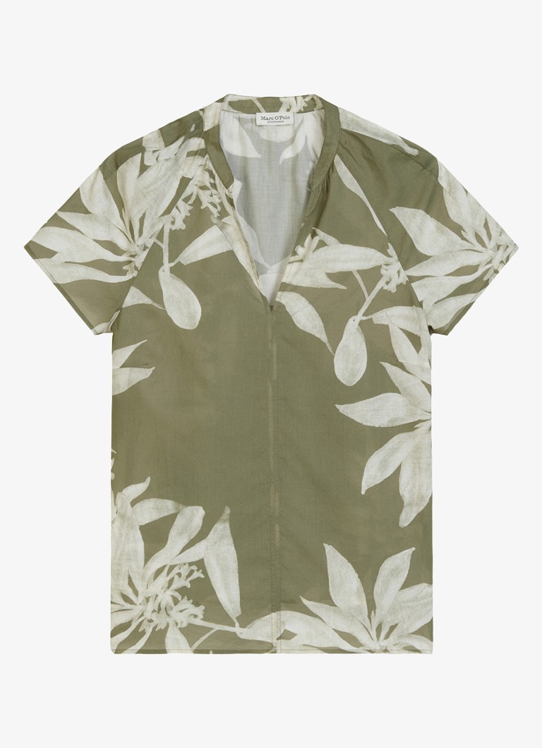 Marc O'Polo Dames Tuniek met print in de kleur Groen