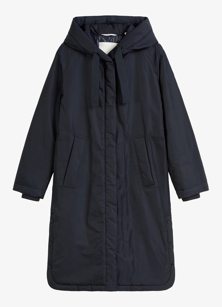 Marc O'Polo Dames Parka met capuchon in de kleur Donkerblauw