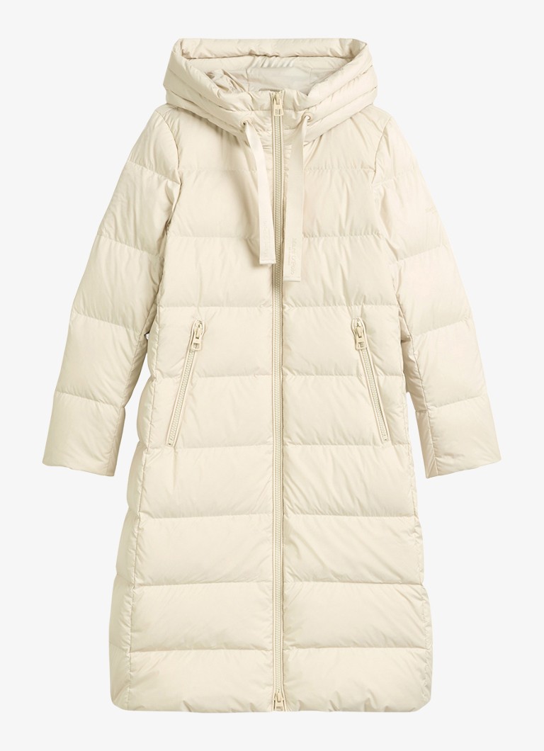 Marc O'Polo Dames Pufferjas met capuchon in de kleur Creme