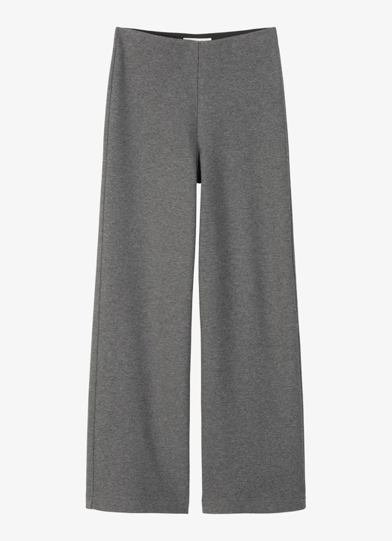 Marc O'Polo Dames High waist loose fit loungebroek in de kleur Grijs