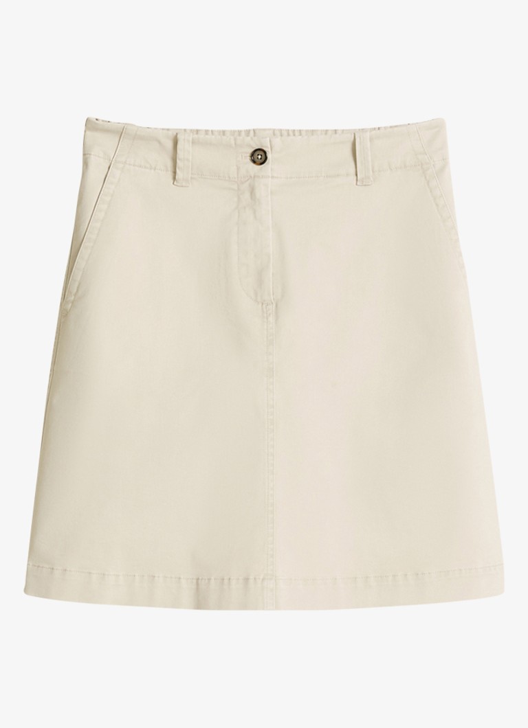 Marc O'Polo Dames Mini rok met steekzakken in de kleur Beige