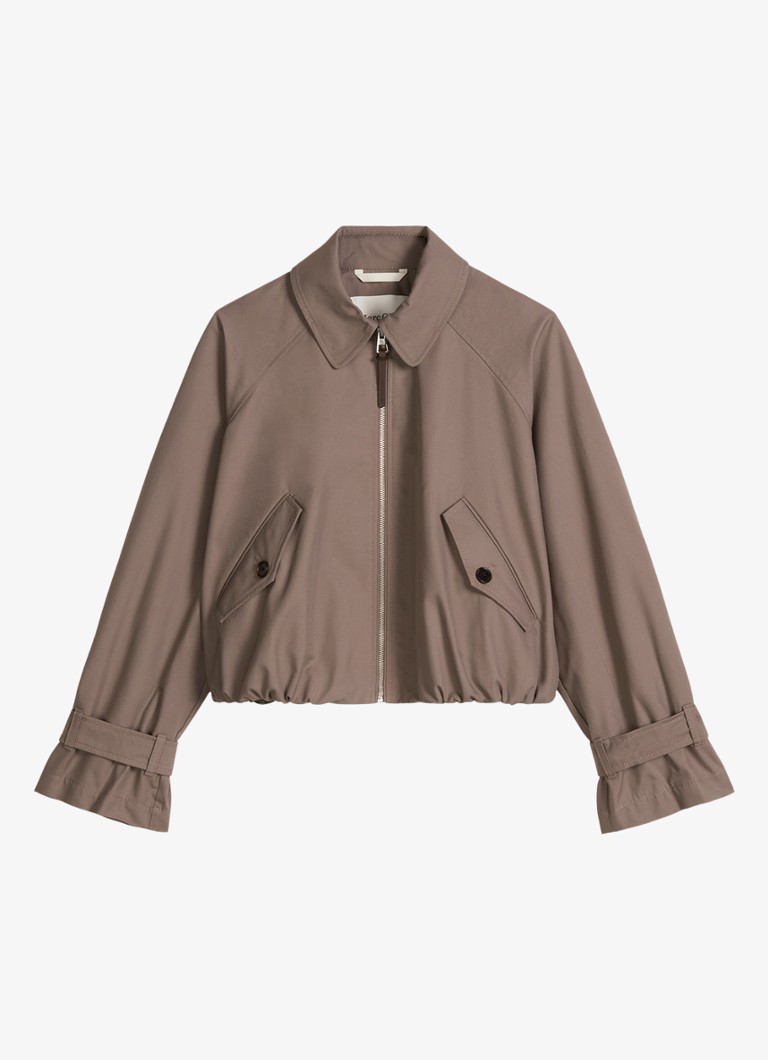 Marc O'Polo Dames Jack met klepzakken in de kleur Bruin
