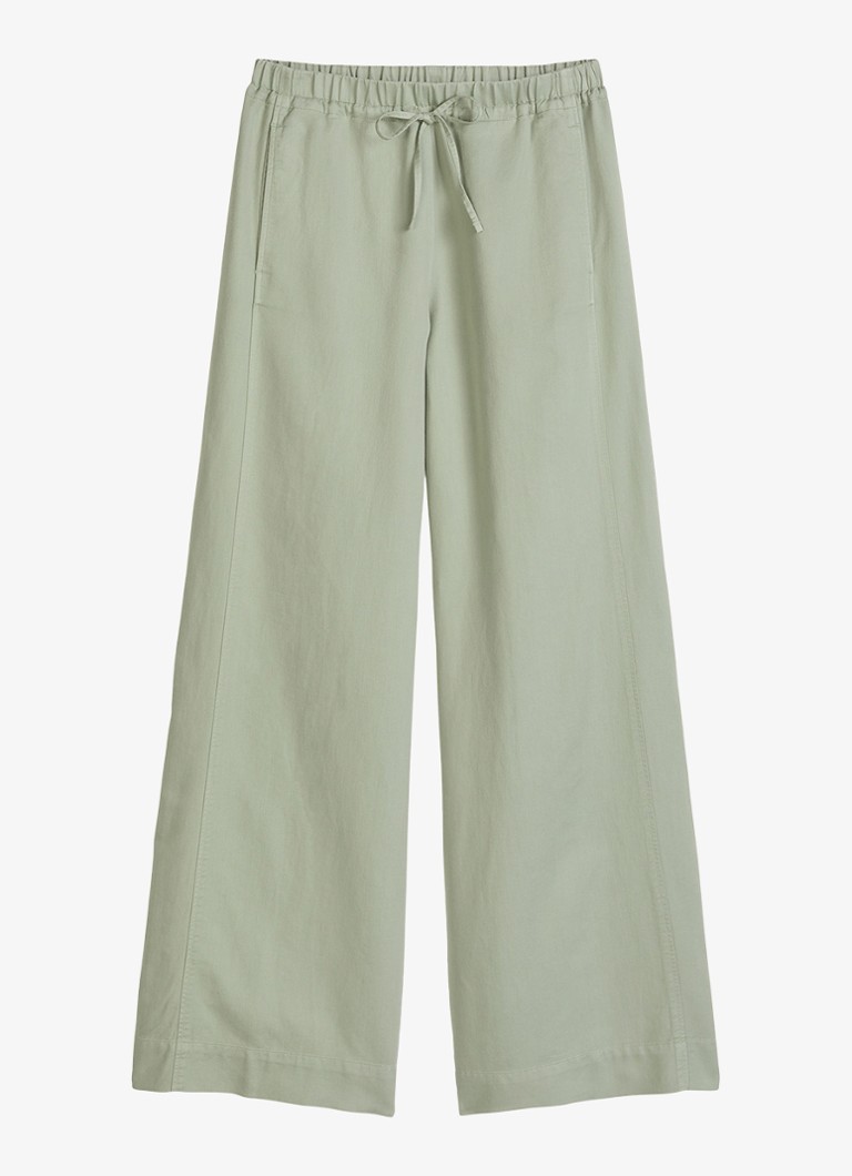 Marc O'Polo Dames Loose fit joggingsbroek in lyocell blend in de kleur Lindegroen