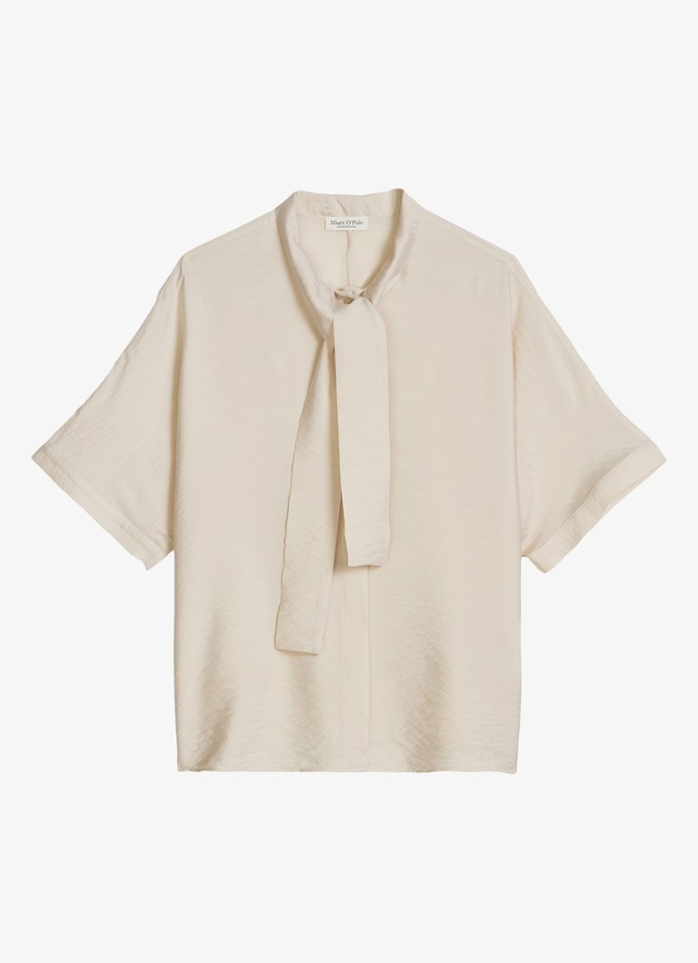Marc O'Polo Dames Tuniek met sjaalkraag in de kleur Beige
