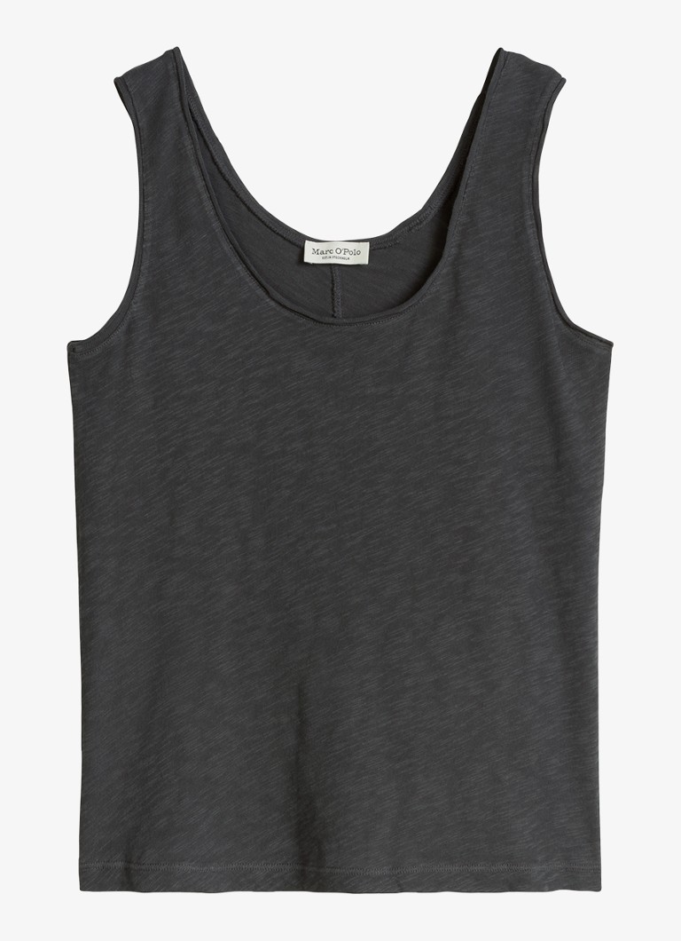 Marc O'Polo Dames Tanktop met ronde hals in de kleur Oxide Grey-0364 / Grijs