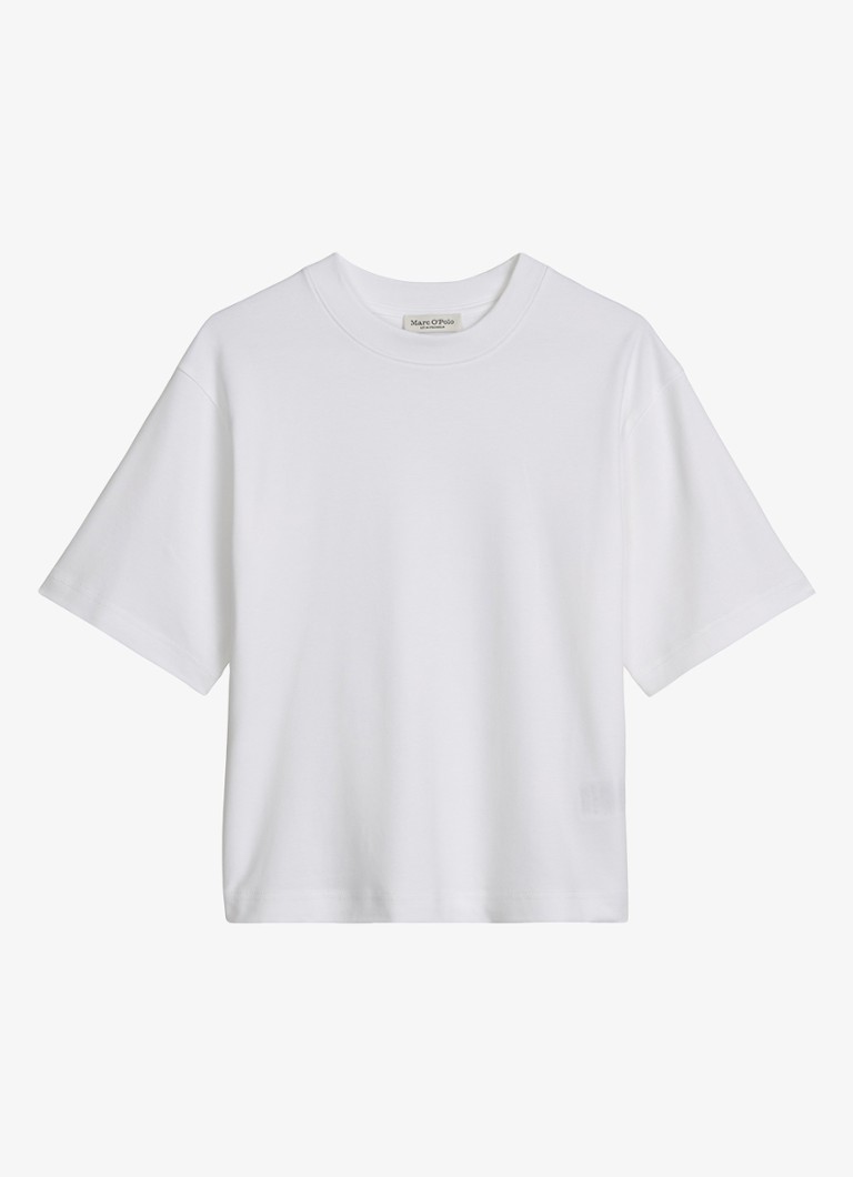 Marc O'Polo Dames T-shirt met ronde hals in de kleur White / Wit