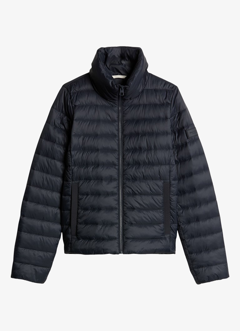 Marc O'Polo Heren Puffer jas met steekzakken in de kleur Donkerblauw