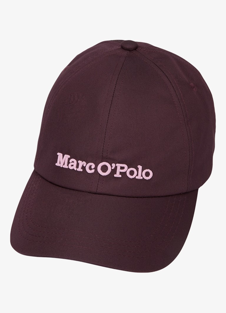 Marc O'Polo Dames Pet met logo in de kleur Kersenrood
