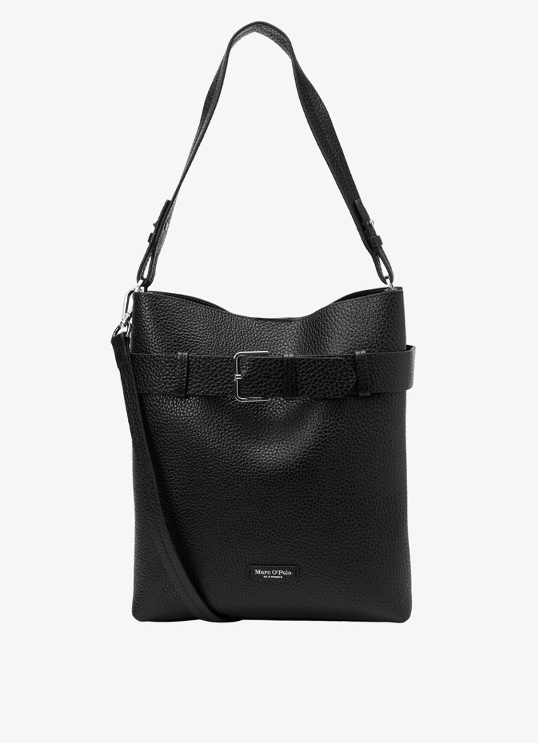 Marc O'Polo Dames Schoudertas met logo in de kleur Zwart
