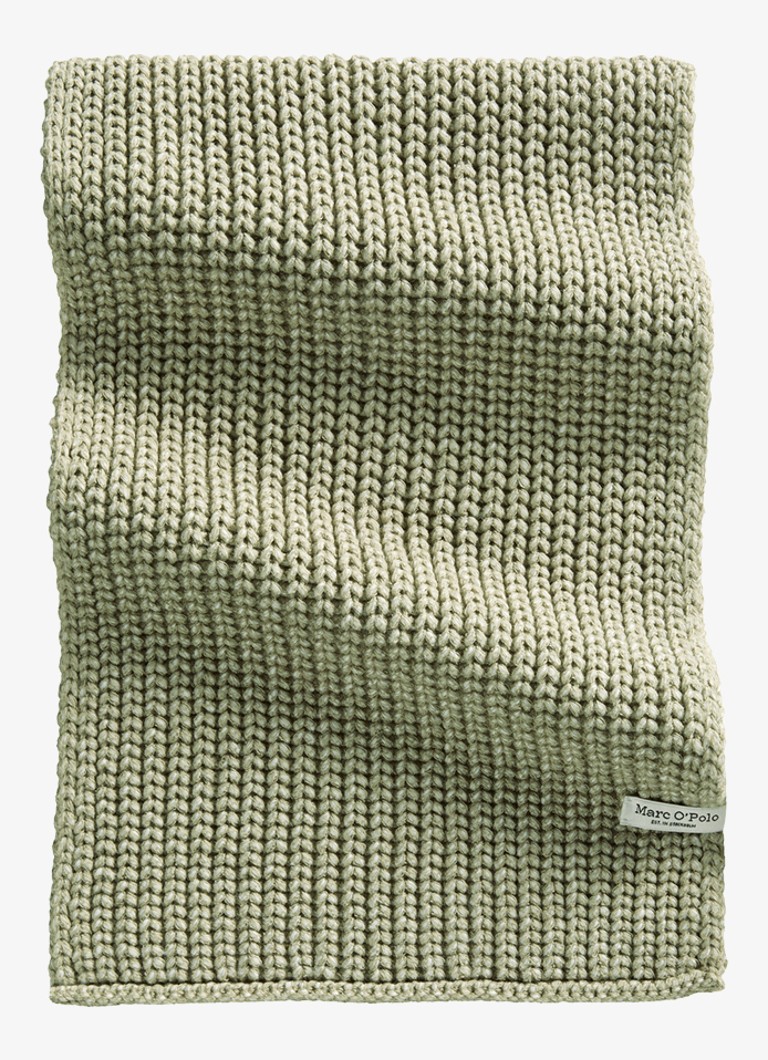 Marc O'Polo Dames Sjaal met logo in de kleur Lindegroen