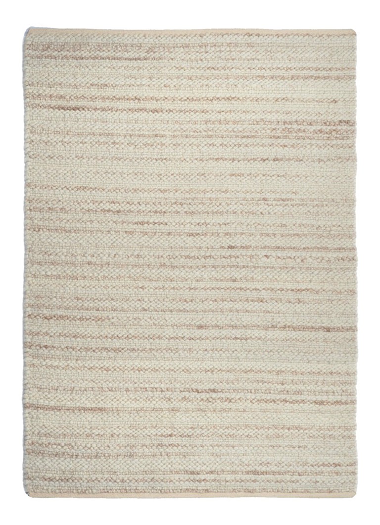 Malagoon Rustic vloerkleed in wolblend 140 x 200 cm Beige - Deal
