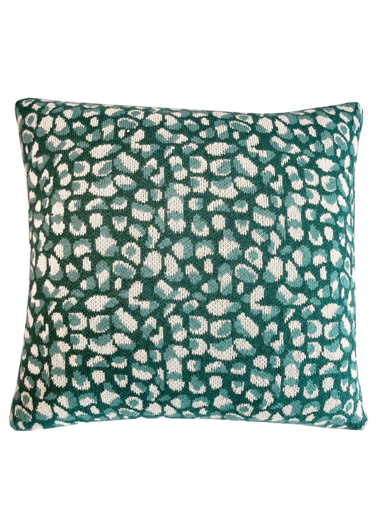 Malagoon Primitive Dot sierkussen 50 x 50 cm Groen - Deal