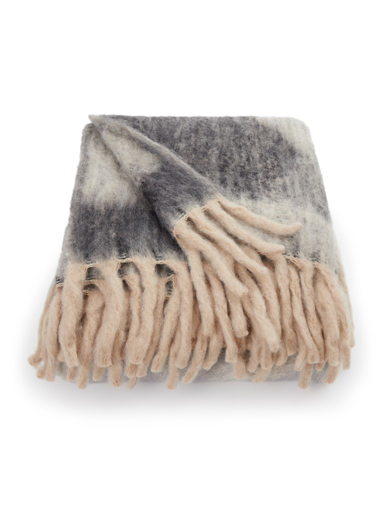 Malagoon Zapotec plaid 125 x 150 cm Grijs - Deal