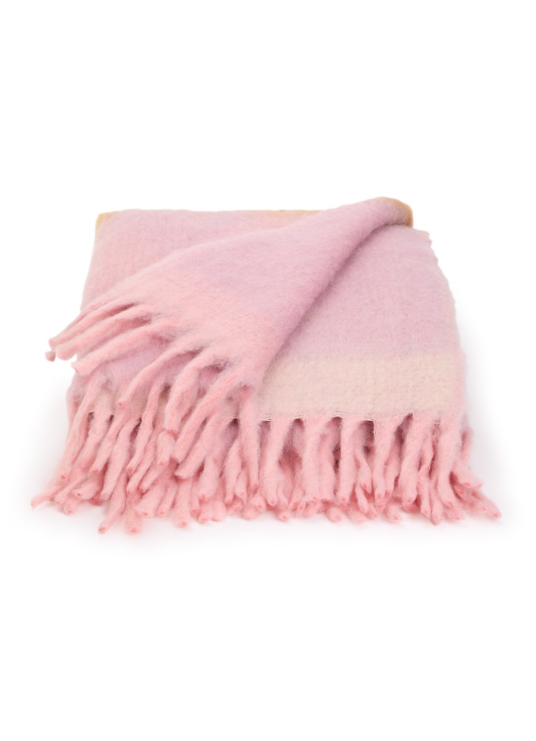 Malagoon Zapotec plaid 125 x 150 cm Roze - Deal
