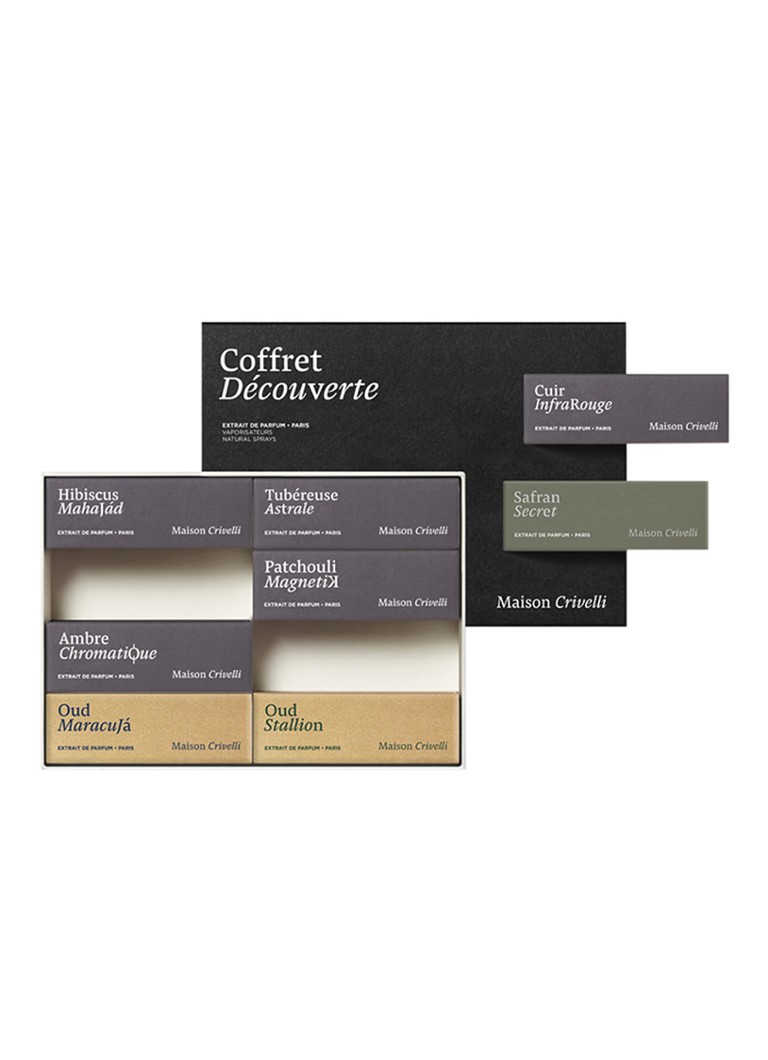 Maison Crivelli Discovery Set Chocs Olfactifs - travel size parfumset 8X1,5ML Cadeausets - Deal