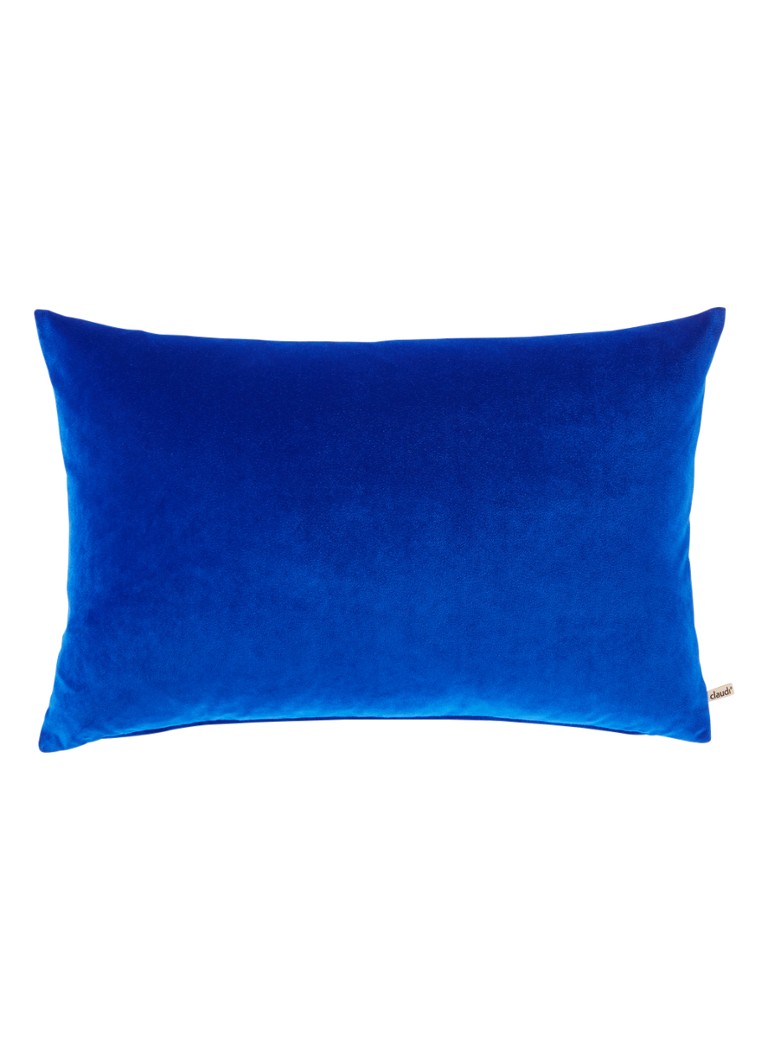 Claudi City Velvet sierkussen 40 x 60 cm Kobaltblauw - Deal