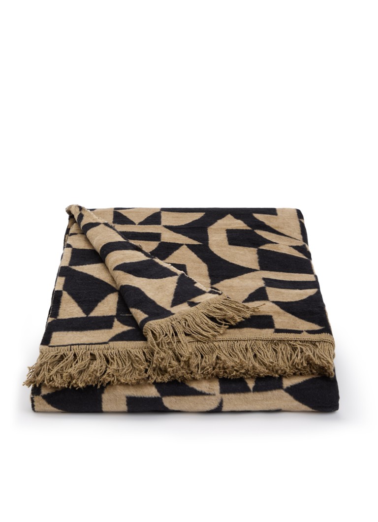 Claudi Lonata plaid 150 x 200 cm Bruin - Deal