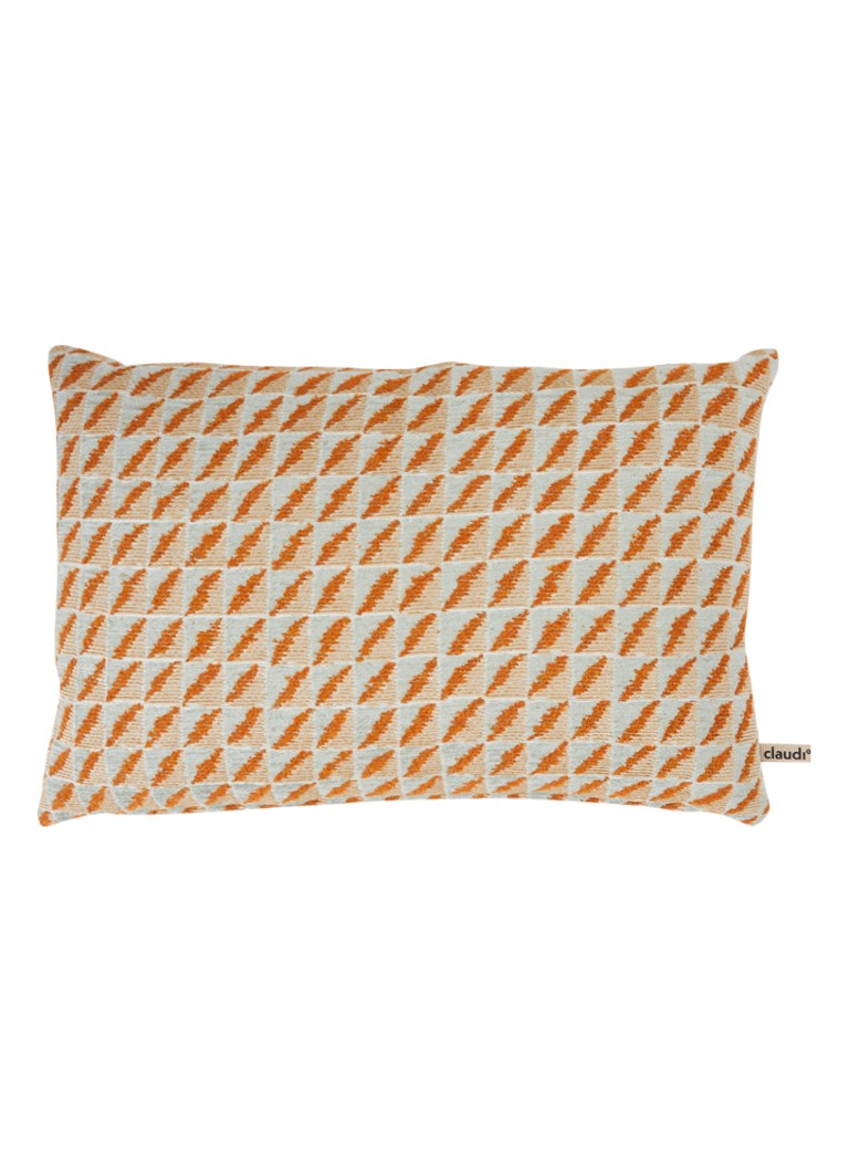 Claudi Berlyo sierkussen met ruitdessin 45 x 30 cm Oranje - Deal