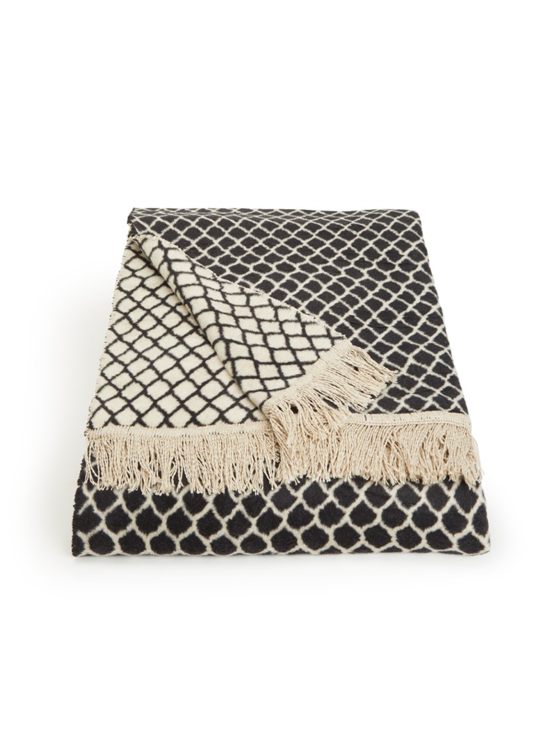 Claudi Colly plaid 150 x 200 cm Zwart - Deal