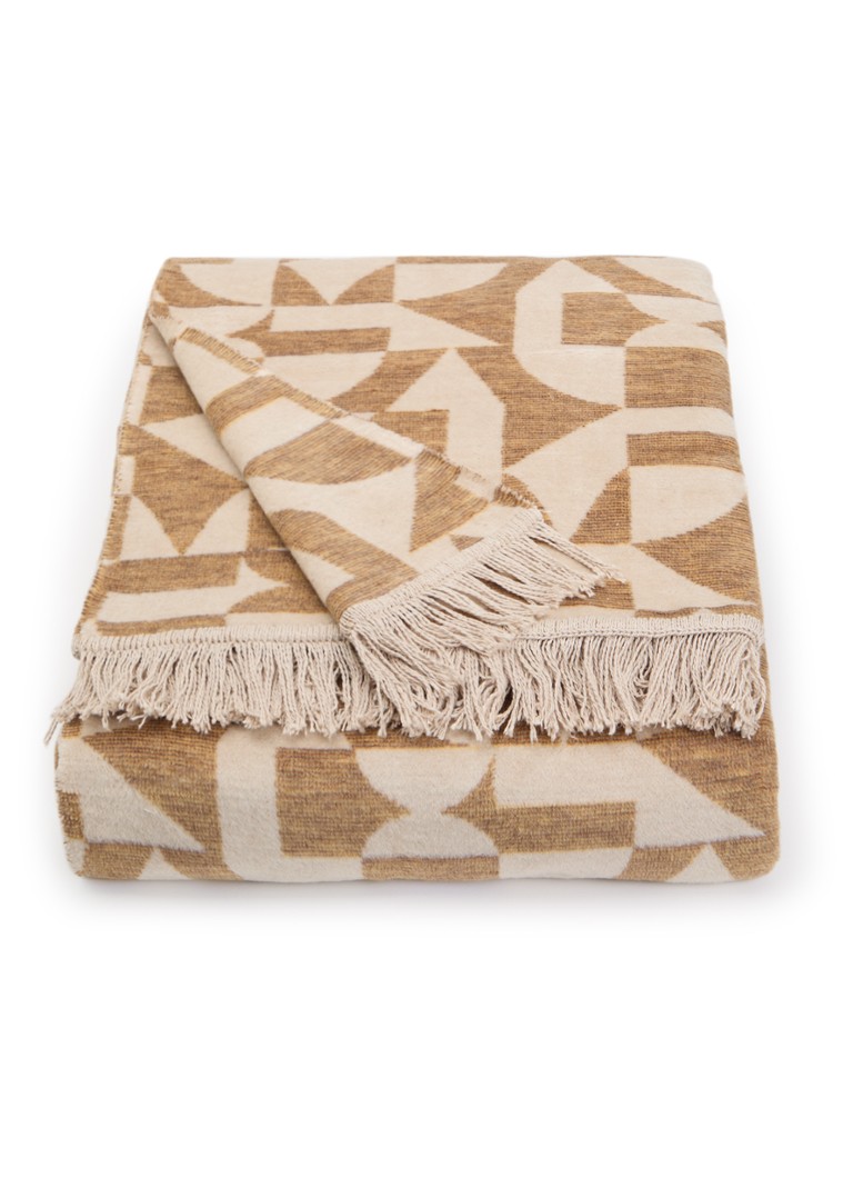 Claudi Lonata plaid 150 x 200 cm Bruin - Deal