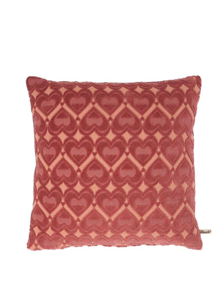 Claudi Harvey sierkussen 45 x 45 cm Koraalroze - Deal