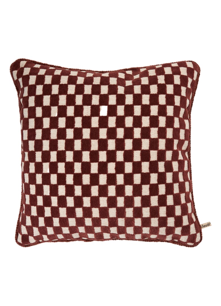 Claudi Scallas sierkussen 45 x 45 cm Bordeauxrood - Deal