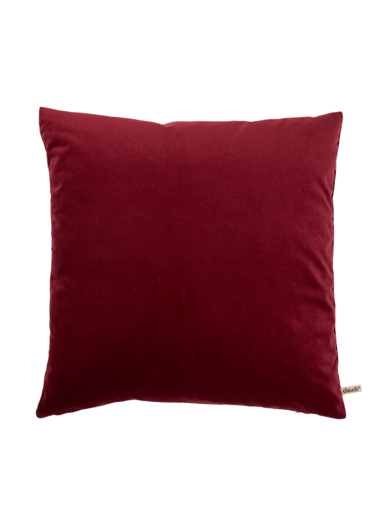 Claudi Scott sierkussen 50 x 50 cm Donkerrood - Deal