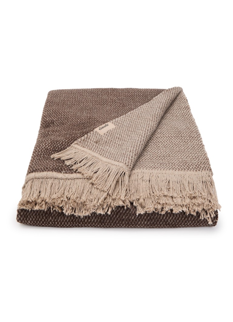 Claudi Unami plaid 150 x 200 cm Chocoladebruin - Deal