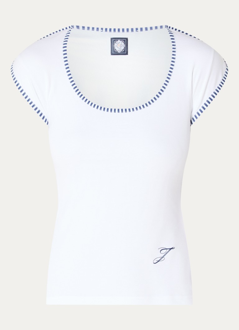 Jacquemus Dames T-shirt met logo in de kleur Wit, maat: M