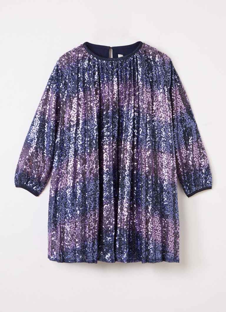 Billieblush Meisjes Jurk met pailletten in de kleur Paars, maat: 104