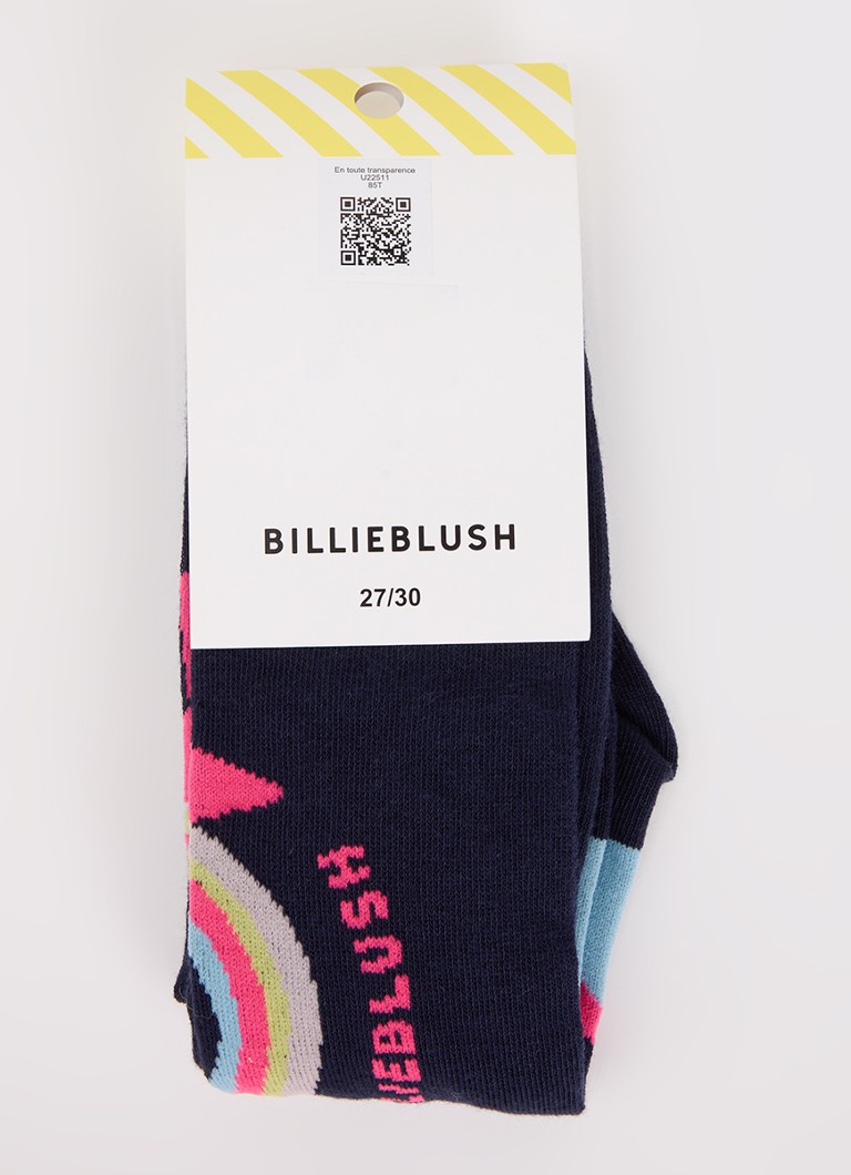 Billieblush Meisjes Maillot met print in katoenblend in de kleur Donkerblauw, maat: 23