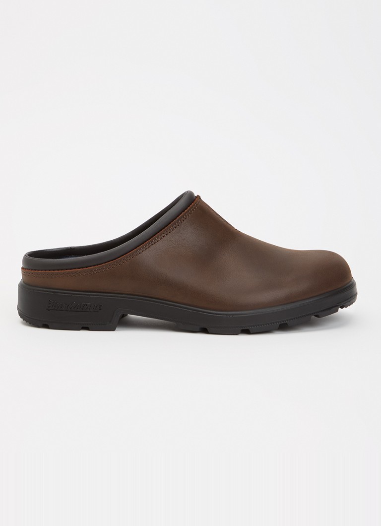 Blundstone Heren 2421 muiltje van leer in de kleur Bruin, maat: 44