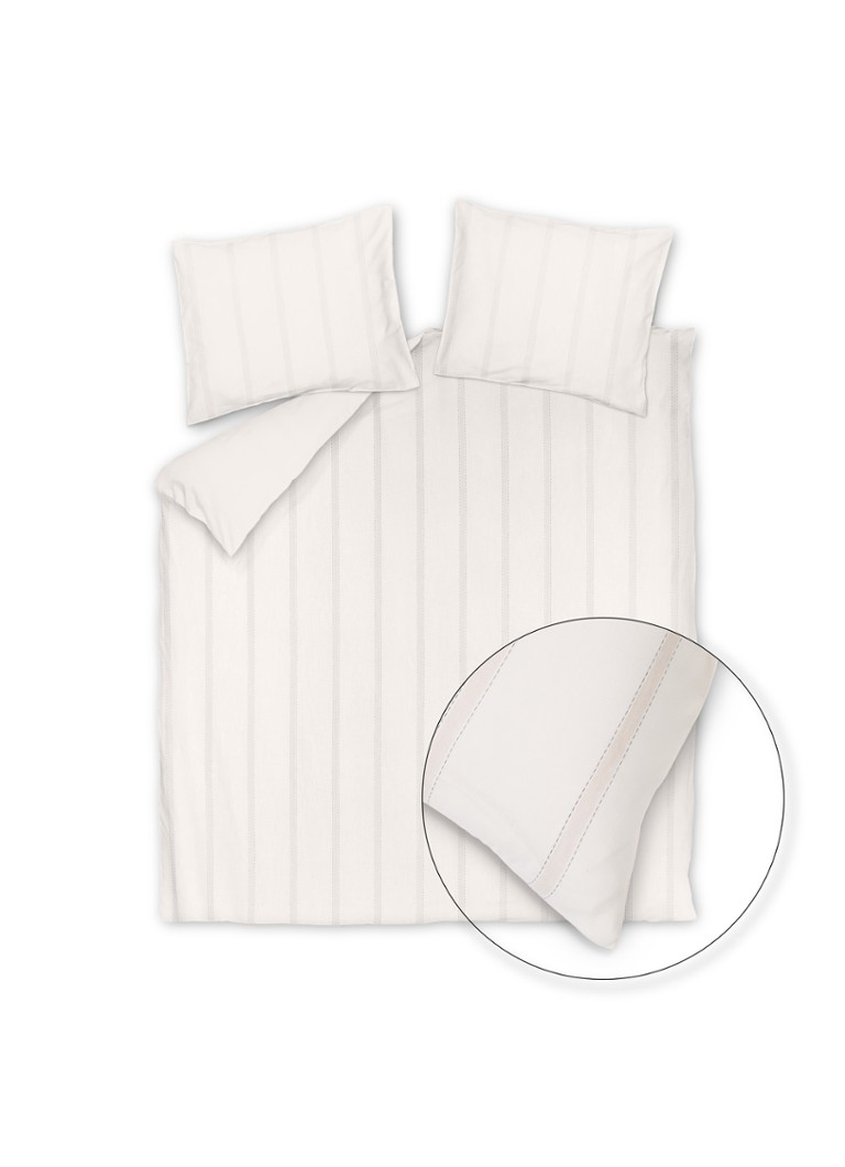 Vandyck Pure Horizon dekbedovertrekset in linnenblend - inclusief kussenslopen Gebroken wit - Deal