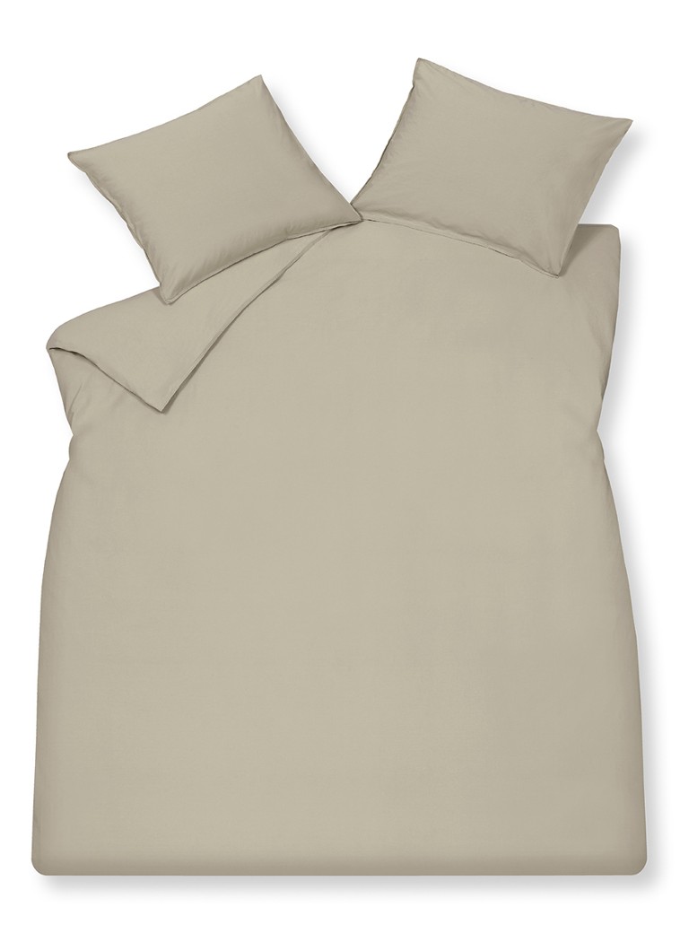 Vandyck Washed Cotton dekbedovertrekset van katoen - inclusief kussenslopen Beige - Deal