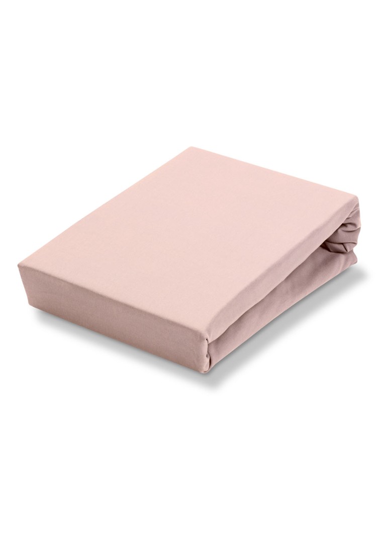 Vandyck Jersey Supreme hoeslaken van katoenjersey, hoekhoogte 30 cm Lichtroze - Deal